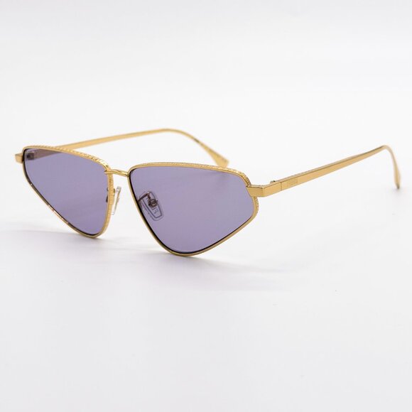 NEW FENDI FE40068U 30S SUNGLASSES WOMEN GOLD VIOLET CAT EYE EYEWEAR FENDI - Picture 13 of 16